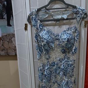 Evening gown by designer Alberto Makali , runway spring 2000